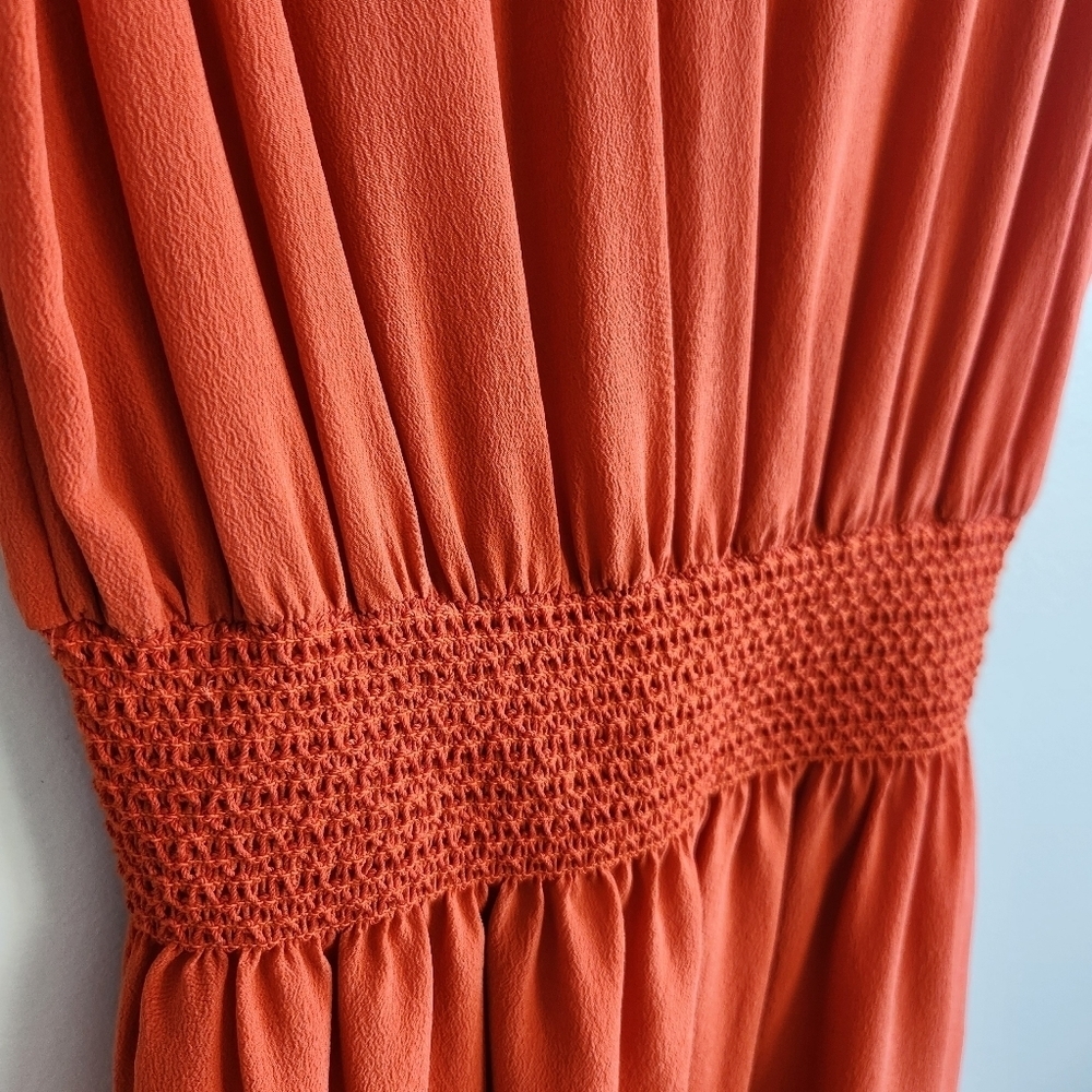 ARITZIA Babaton Orange 100 % Silk Tank Top Sleeveless Dress Size S Coquette - Picture 6 of 15